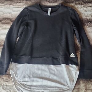 Adidas Black and White Long Sleeve Shirt
